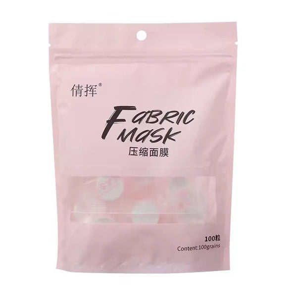 Ultra-Thin 100g Silk Facial Mask Disposable Dry Wet Hydrating Compressed Buckled Beauty Personal Care Face Mask Set Of 100pcs