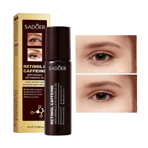 Sadoer Retinol & Caffeine Anti Wrinkle Eye Essence Oil Roll on